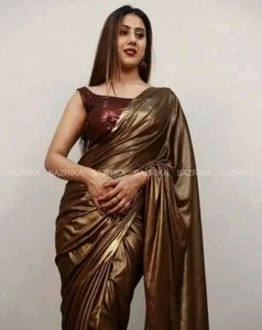 Partywear Coffee Brown Saree