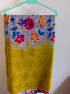 Floral Print Saree