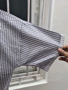 PROJECT EVE Striped Drop-Waist Shift Dress