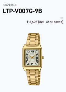 CASIO LTP-V007G-9B WATCH