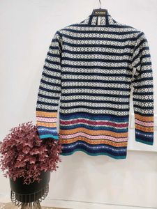 Patterned Knit Cardigan