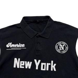 Oversized Balck Polo T-shirt