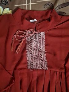 Elegant Rust-Colored Top