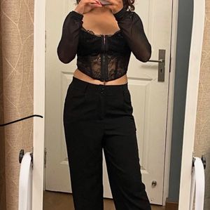 Urbanic Corset Mesh Top