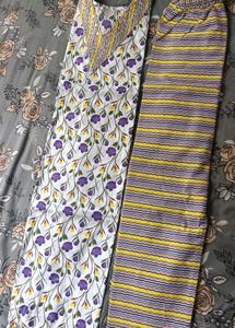 Floral Print Kurta Set