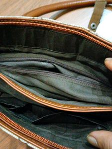 Lovely Purse In Beige N Brown