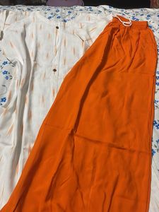 White Kurti With Plazo