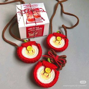 Crochet Apple Sling Bag