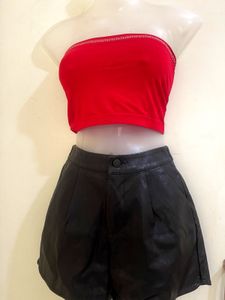 Black 🖤 Leather Short