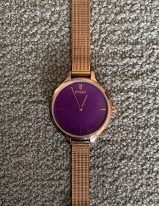 Fjord Watch Rose gold purple Dial