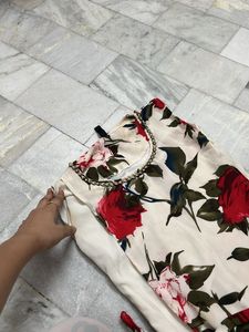Floral Print Kurta