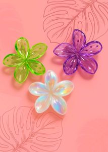 Flower Hair Claw Clip Set 3