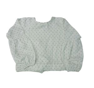 Stylish White Dotted Printed Top