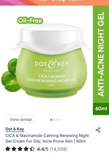 CICA &amp; Niacinamide Calming Renewing Night Gel