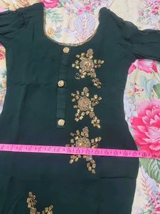 Elegant Green Embroidered Salwar Suit