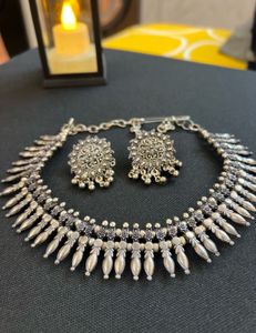 Oxidized Silver Jewelry Set
