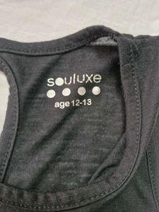 Black Sleeveless Top 12-13y