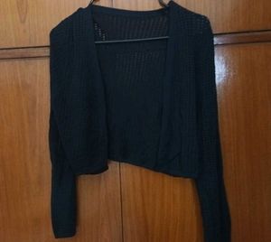 Black Knit Shrug