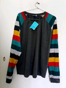 New Multicolored Full Sleeves Tshirt