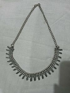 Vintage Silver Tone Statement Necklace