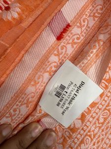 Orange Banarasi Saree
