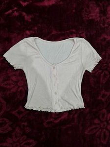 Pink Ribbed Top
