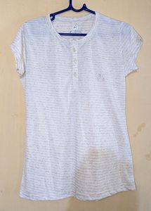Cream Korean Cute Top