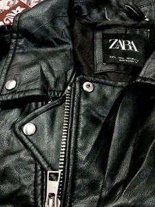 Zara Black Leather Jacket