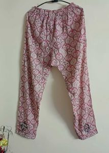 Floral Print Cotton Blend Kurit Pant Set