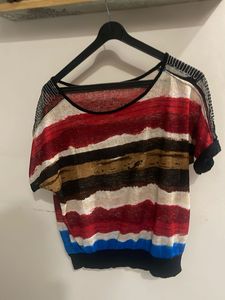 Striped Short Sleeve Top
