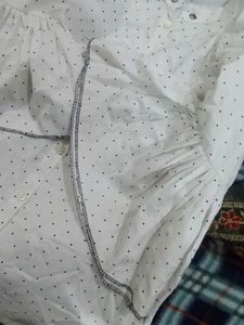 New Dotted White Top Branded Stuff