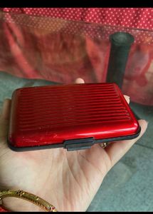 2Brand New attractive Maroon N Pink Card Holder