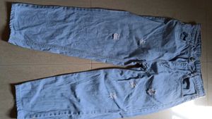 Distressed Hem Jeans