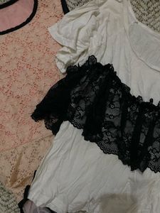 2 Fancy Lace Tops Combo 🩷