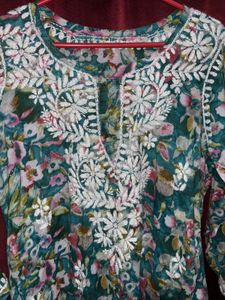 Floral Embroidered Kurta