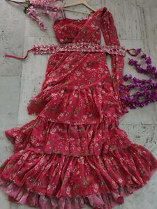 very beautiful ready to wear saree 🌺🌸