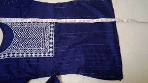 Elegant Blue Embroidered Kurta