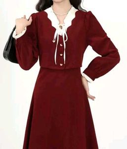 Lace Up A-Line Dress