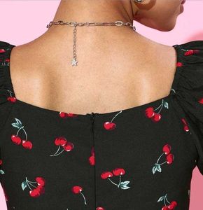 Cherry Print Mini Dress