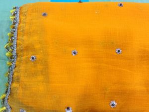 Mustard Yellow Sari