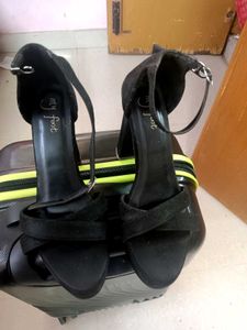 Black Strappy Heels