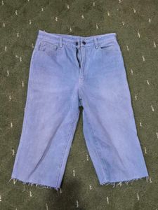 Denim Cropped Pants