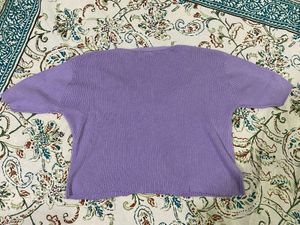 Cute Purple Knit Top