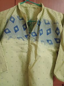 Fluorescent Green Kurti