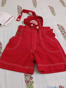 School Dress White And Red