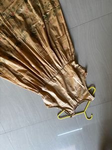 BRAND NEW | Beige Gold  Midi Dress