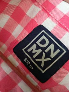 Pink Gingham Checkered Top