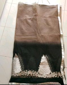 Black And Gray Saree