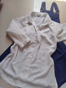 korea imported dress and white shirt
