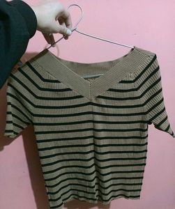 Nude Stripes Top🎀